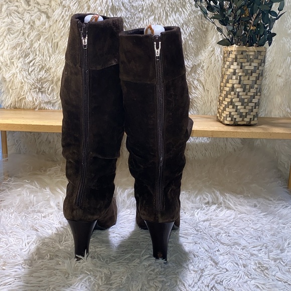White Mt. Scrunch Brown Suede Boots - Picture 3 of 10